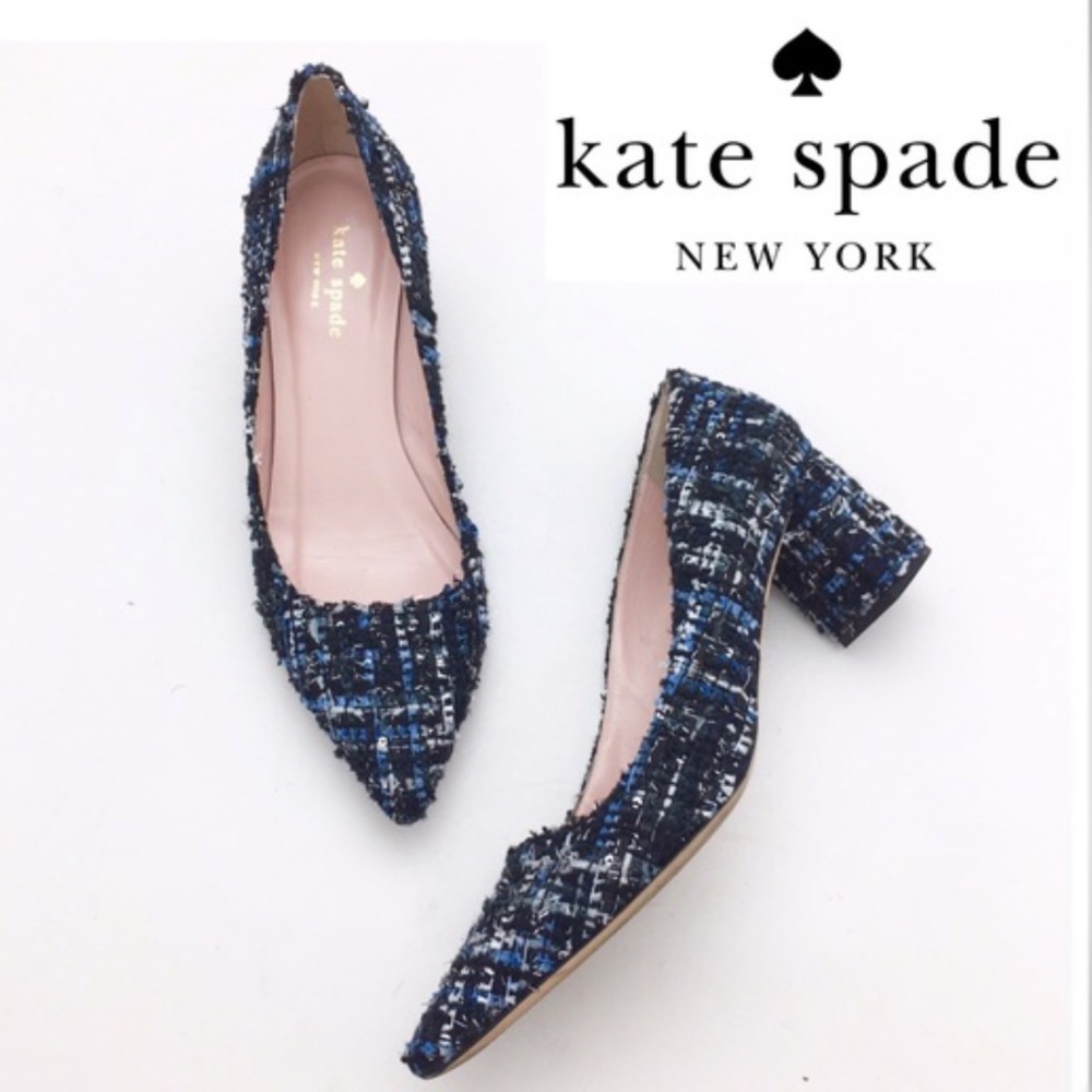 Kate spade Milan tweed blue pump